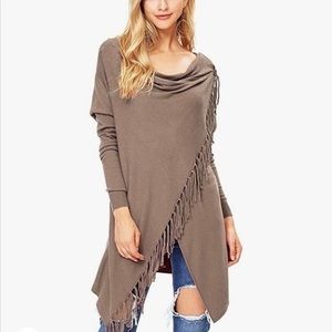 Lovestitch Fring Wrap Cardigan (L) - Taupe